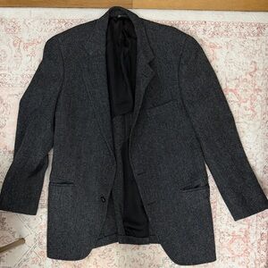 Source Unknown Charcoal Herringbone Blazer